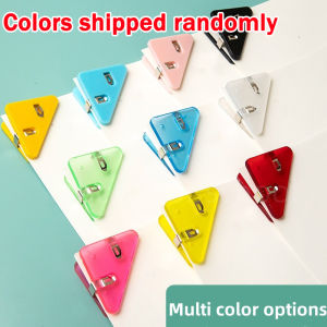 Cute Corner Paper Clamp Triangular Clip Small File Clip Notes Holder Supplies for Student Teacher