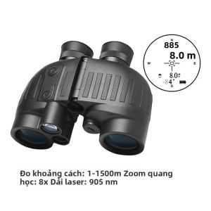 Kính Thiên Văn Biển NITERUS 1500m 8x40 Dành Cho Người Lớn Tích Hợp Máy Đo Tầm Xa Và La Bàn Chống Nước IP65 Độ Phân Giải UHD °   Chế Độ Xem