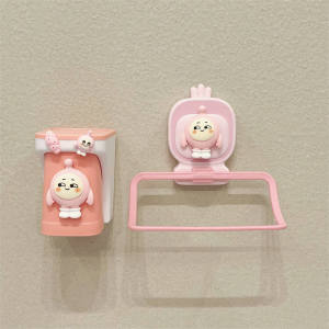 Cute Kids Upside down Magnetic Suction Washing Cup Household Toothbrush Cup Wall-Mounted Gargle Cup Toothbrush Toothpaste Rack