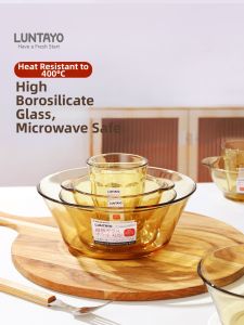 LUNTAYO | Heat-Resistant Glass Dinnerware Set