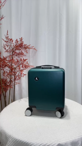 14-inch Luggage Small Carrying Case 2025 Fashion Trolley Case with Combination Lock Universal Light Tone Wheel
