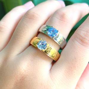 CINCIN EMAS COUPLE CINCIN TUNANGAN XUPING DAN SILVER ANTI LUNTUR