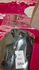 Kemeja polos hitam lengan pendek fashion pria basic katun kasual