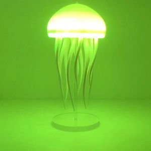 Jelly Fish Night Lighting LED การควบคุมเสียง การควบคุมระยะไกล การเปลี่ยนสีแบบสุ่ม 360°หมุน โคมไฟนมแม่ ไฟไฟฟ้า ไฟห้องนอน New upgrade Creative and personalized