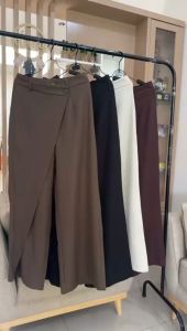Celana Kulot Wanita Motif Polos Import BSS