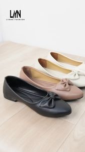Lynne Emmily Flatshoes Kasual Model Pita Sepatu Wanita Kasual Anti Licin Bisa COD