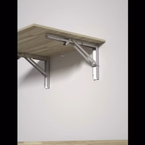 1 Pair (2 Pieces)- L Wall folding hinges for table Smart folding hinges 80kg - 030 L-Shaped Plap