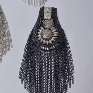 EELHOE | Thủ Công Thời Trang Trâm Cài Vai Tua Rua Thạch Anh Epaulettes Quần Áo Phụ Kiện Trang Sức Quà Tặng