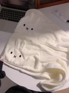 Miffy | Khăn Quấn Tóc Miffy Hoạt Hình Siêu Thấm Hút Nhanh Khô Dùng Cho Ký Túc Xá & Gia Đình Kiểu Instagram Dành Cho Cả Nam Và Nữ