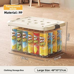 Large Capacity Durable Transparent Storage Box