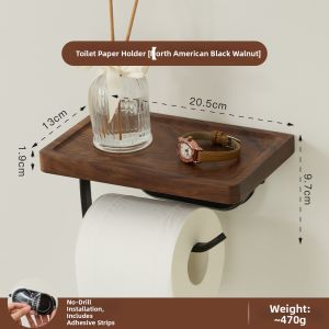 FANHAN | Luxury Custom Logo Black Walnut Wood Tissue Box
