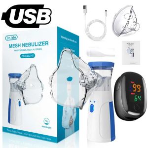 Portable Nebulizer Humidifier Medical Silent Mesh Nebulizer Handheld Asthma Inhaler Atomizer Children Health Care Oximeter Mini