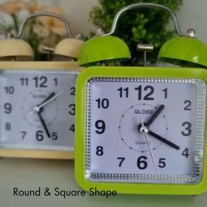 Globe Classic Alarm Clock with Night Light - Loud Ringing Sound