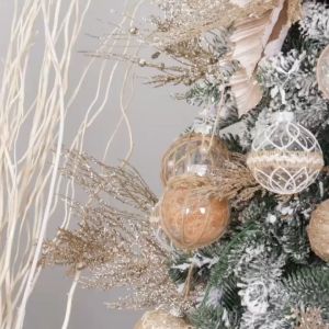 Momo 12pcs Christmas Leaves Decoration ArtificialPaco Leaves Christmas Tree Leaves & Fern Leaves ArtificialChristmas Flowers Decorations White Christmas DecorationsChristmas Tree OrnamentsXmas Decor Leaves & Christmas Leaf Decor for Xmass Decoration