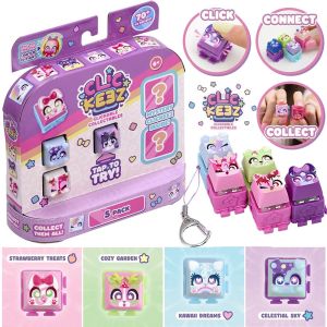 10Pcs Click Keez Cute Blind Box Keyboard Keychain Clickeez Fidget Toy for Pet Collecting