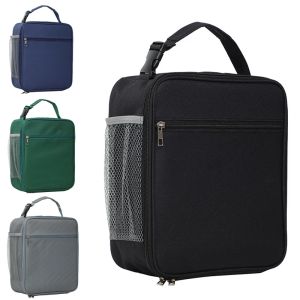 Portable Large Capacity Insulated Lunch Box Reusable Lunch Bag for Men Women Waterproof Oxford Cloth Insulated Cooler Bag