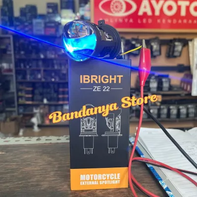 IBEZ 201 Lampu Utama H4 Motor Mobil Mini Biled LED 3 Warna All Weather Dengan Kipas Pendingin