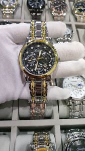 Sunlifex Jam Tangan Pria Berongga Anit Air Cowok Tali Stainless Steel Jam Tangan Laki SL9001