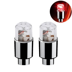 2 Đèn LED Gắn Van Xe Hơi Xe Máy Xe Đạp - Đèn Trang Trí Bánh Xe Ban Đêm Nhiều Màu Sắc Phụ Kiện Độ Chế Kèm Nắp Van