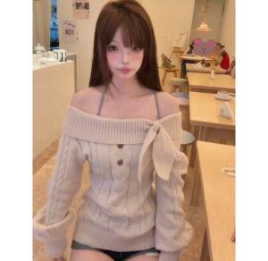 YUEZHONGWEI | Elegant Waist-cinching Sweater Knitwear