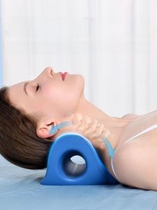 Sleeping Neck Pillow Curvature Straighten Anti-Arched Shoulder Support Rich Pack Massage Small Snail Pillow Rectangular Shape