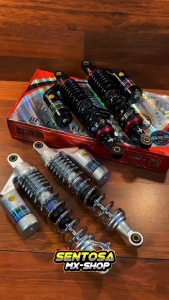 SHOCK BELAKANG TABUNG ATAS DBS 8999 G+ SERIES UKURAN 340MM SUPRA/KARISMA/SUPRA X125/RX-KING/TIGER/GRAND/BLADE/MEGAPRO/VERZA/REVO ORIGINAL