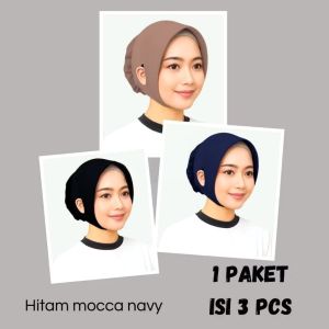 PAKET HEMAT 3 PCS CIPUT MARSHA CEPOL LUBANG TELINGA ANTY BUDEG //INER HIJAB (dalaman hijab)