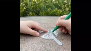 Mini Blank Transparent Fans 50PCS 5cm for Kids Creative DIY Art Activities Wedding Party Souvenirs