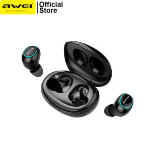 Awei T60 TWS In-Ear Sports Earbuds Bluetooth Headphone Touch Sensor with Charging Case Waterproof Long Life Battery