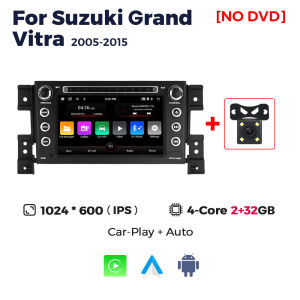 MEKEDE 2din Car Radio Android Screen For Suzuki Grand Vitara 3 2005-2015 Car Multimedia Player GPS Wireless Carplay WIFI BT