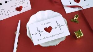🇲🇾 🏆 New Romantic 3D Love Heart Shape I Love You Birthday Valentine Anniversary Greeting Card Contains Envelope Foldable