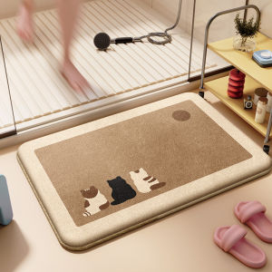 Water Absorbent Slip-Resistant Bathroom Mat