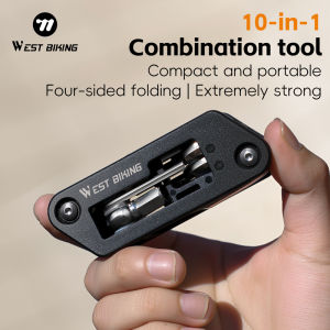 West Biking | WEST BIKING Multifunctional Bike Tool Portable Anti-rust Allen Wrench Screwdriver Toolkit 10-in-1 MTB Road Bicycle Repair Tools