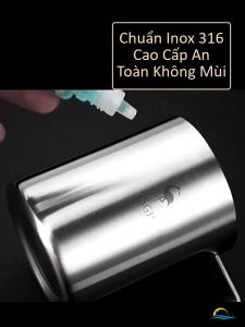 Cốc Giữ Nhiệt Inox 316 SSGP 420ml Ly Uống Cà Phê Trà 2 Lớp Cách Nhiệt Chống Nóng Có Nắp Đậy Kín và Tay Cầm Cao Cấp Đạt Chất Lượng LFGB Đức