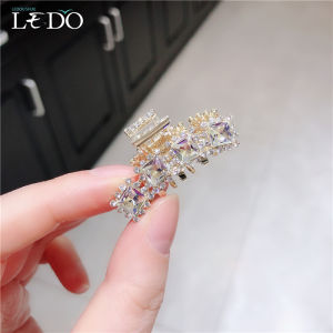Luxurious Small Diamond Embedded Crystal Hair Clip: Sparkling Hair Claw & Stylish Forehead Clamp
