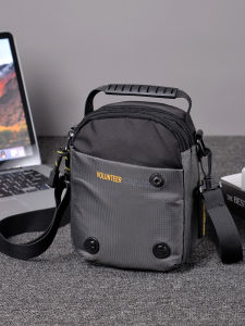 Volunteer | กระเป๋าสะพายข้าง Oxford Canvas ขนาดเล็ก กระเป๋าสะพายข้างผู้ชายแบบลำลอง กระเป๋าใส่โทรศัพท์มือถือแบบมีฟังก์ชันหลายอย่าง กระเป๋าสะพายข้างแบบลำลอง