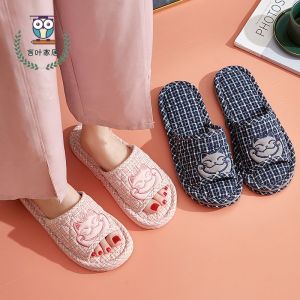 New Arrival Pure Cotton Couple Slippers Matching Spring and Autumn Indoor Three-Layer Non Slip Soft Cloth Thickened Mute Floor Slippers