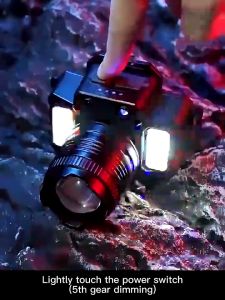 Headlamp Outdoor Senter Kepala Waterproof USB Rechargeable F-T51 Multifungsi untuk Camping dan Memancing