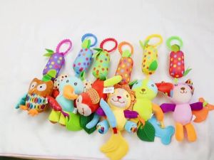 เด็กซ้ำ โมบายแขวนรถเข็น กรุ๊งกริ๊ง รูปสัตว์ เสียง การเล่น กระดิ่ง โมบายระดับชนิด