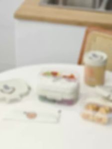 WORTHBUY | Hộp Cơm Trưa Nhựa Di Động Chống Rò Rỉ Có Ngăn Đựng Đồ Ăn Cho Trẻ Em Thân Thiện Với Môi Trường Có Thể Tái Sử Dụng Đựng Trái Cây Salad An Toàn Với Lò Vi Sóng