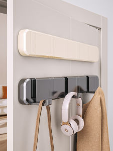 Strong Adhesive Door Back Hooks No Drilling High Load Bearing Invisible Traceless Wall Entry Door Clothes Hanger Storage