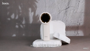 Quạt tích điện cầm tay Hoco HX63 3 mức gió Pin 2000mAh Thiết kế nhỏ gọn (Trắng) - Phụ Kiện Sỉ 1986