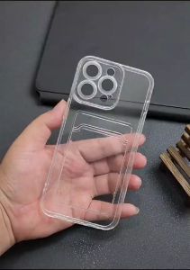 Iphone 15 Pro Iphone 15 Pro Max Card Case Clear / Slot Kartu Bening Case Iphone 15 Pro Iphone 15 Pro Max