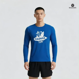Madaha Kaos Baju Lengan Panjang Dry fit Jersey Olahraga Surfing Beach