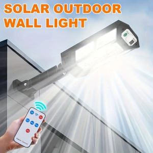 Upgrade Powerful Solar Led Lights Outdoor Solar Lamp With Motion Sensor Waterproof Solar Garden Light Street Yard Lantern