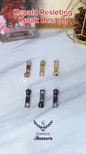 Accesories Tas Kepala Resleting BESI No. 5 (B) Kotak / Balok (Zipper puller) - (IMPORT)