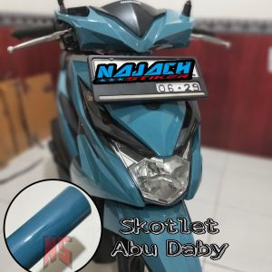 Sticker Skotlet Abu Dhabi Glossy Untuk Body Motor Kualitas Premium