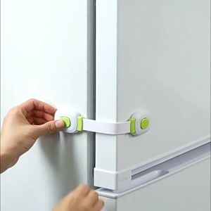 Mamibayi Kunci Kulkas Pengaman Anak/Pengunci Lemari Kulkas Laci Pengait Pintu Pelindung Baby Safety Lock