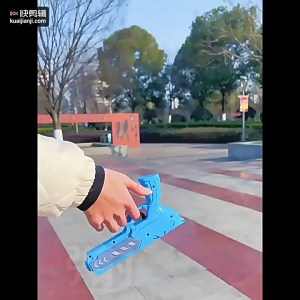 LED Light Airplane Launcher Flying Gun Toy & Throwing Foam Glider Plane for Kids Outdoor Games