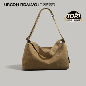 UR Casual Canvas Tote Bag Large Capacity Womens Commuter Bag 2025 New Style Popular Single Shoulder Slant Cross Bag